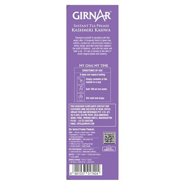 GIRNAR - Instant Premix Kashmiri Kahwa - 10 Sachets